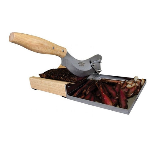 Ultra-Tec Biltong-Pro Radiused Cutter w/ Stainless Steel Magnetic Tray