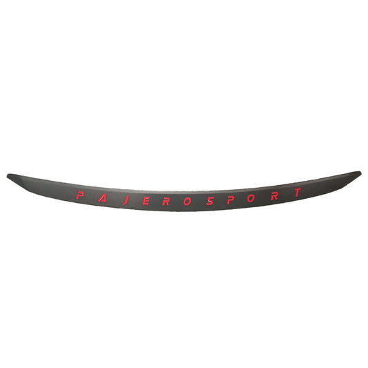 Pajero Sport 2019-2025 Bonnet Trim with Red - Matte Black