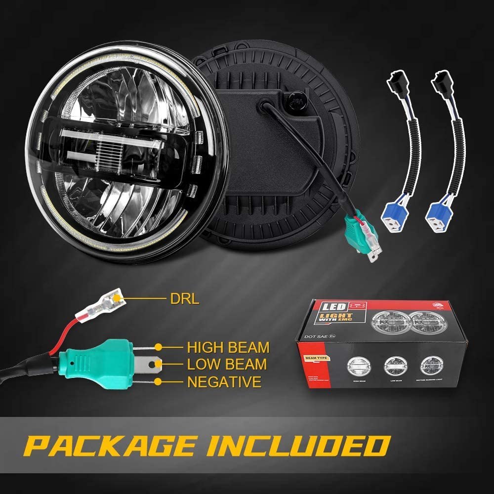 7" Jeep JK/JKU King Kong (JL Style) LED Head Lights