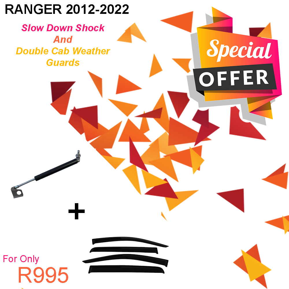 Ranger 2012-2022 Sale Combo Slow Down Shock and Weather Guards