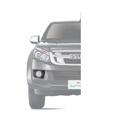 Isuzu DMAX 2012-2015 Fog Light Covers - Matt Black