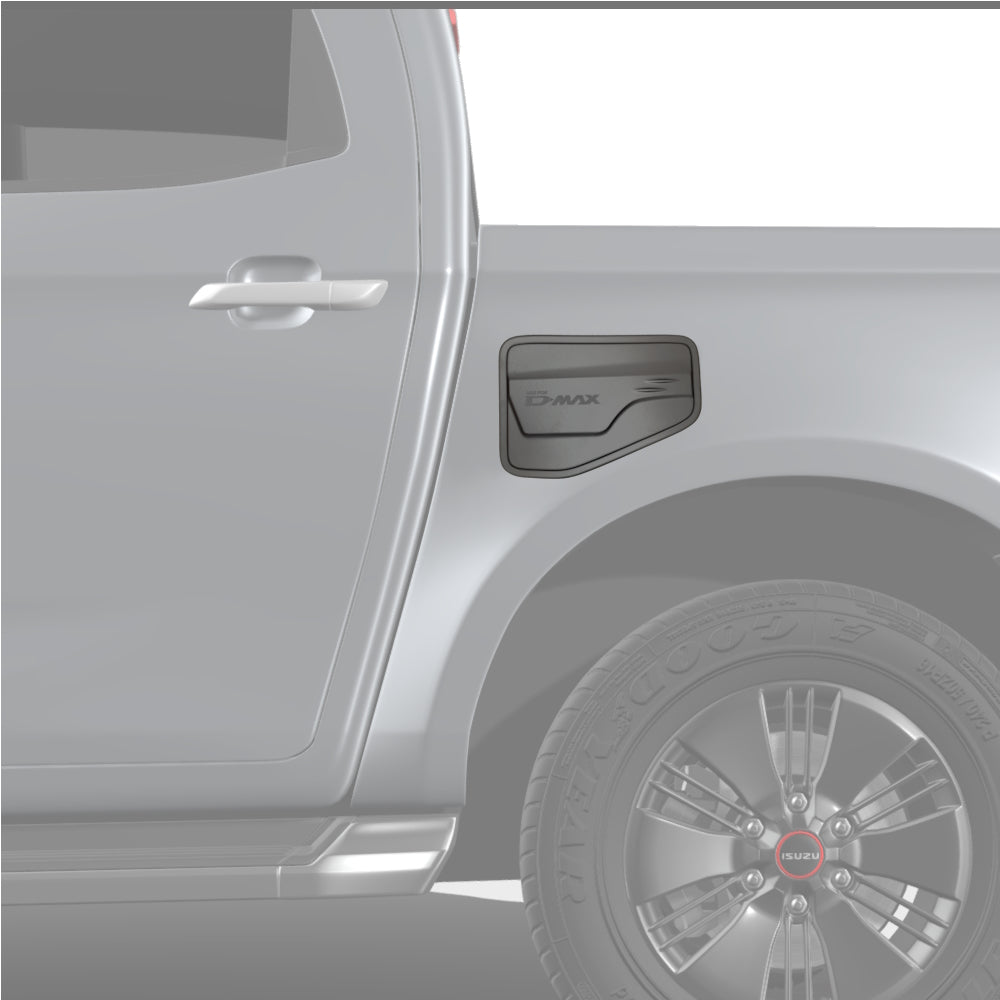 Isuzu DMAX 2022+ Fuel Tank Cover, Double Cab - Matte Black