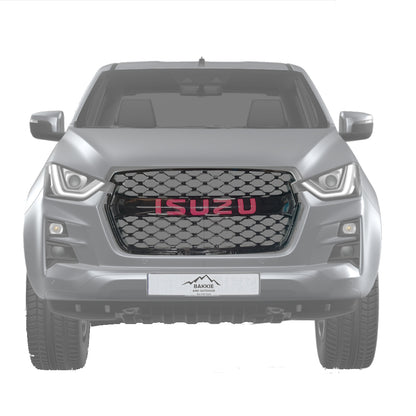 Isuzu DMAX 2022+ Mesh Grill - Gloss Black