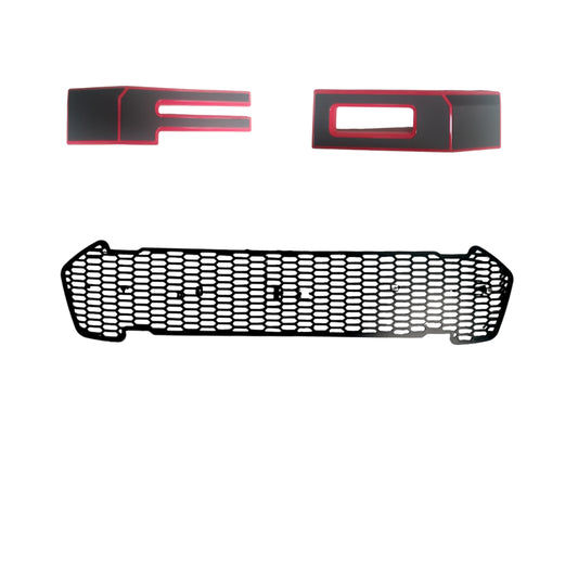 Top LED Grill (Aftermarket) Suitable for Ford Ranger 2016-2019 - Black/Red