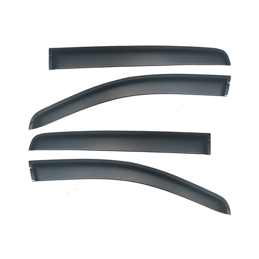 Ford Ranger 12+ Double Cab Weather Guards, Smooth - Matte Black