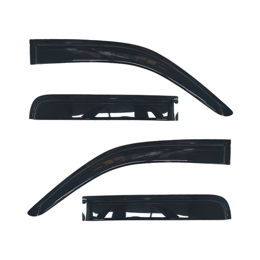 Ford Ranger Double Cab T5 09-12 Weather Guards - Gloss Black