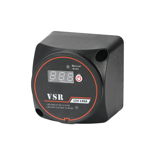 12V 140A VSR Smart Dual Battery Isolator with Voltmeter