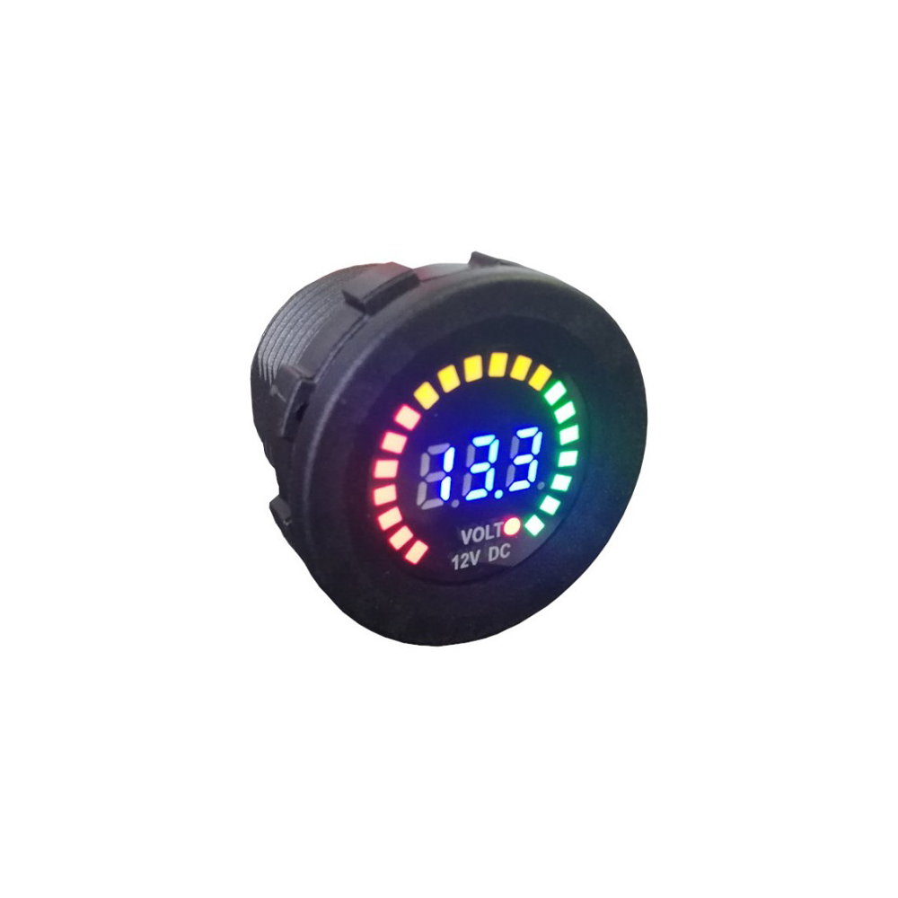 Round Colour Voltmeter