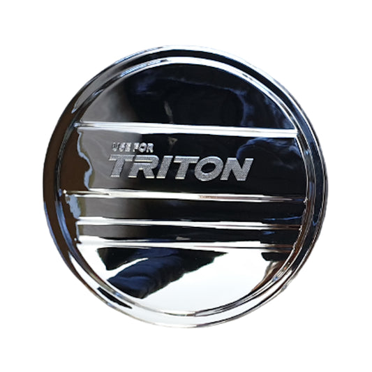 Mitsubishi Triton 2017-2021 Fuel Cap Cover Double Cap Chrome