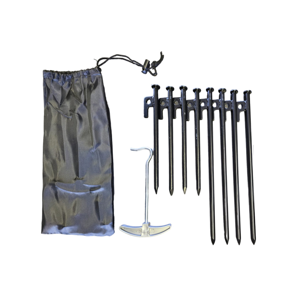 Roamer 200mm and 100mm Tent Peg Set - 8pcs, includes Puller