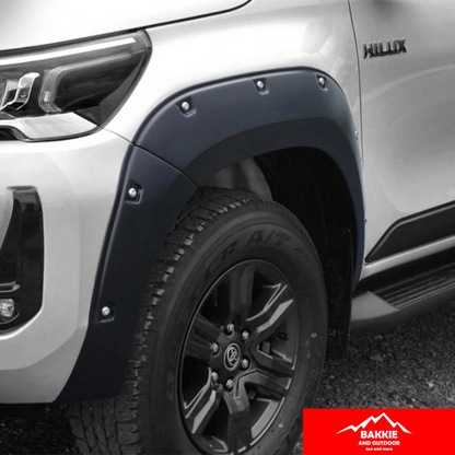 Toyota Hilux Rocco V2 Fender Flares 2020-2024 Matte Black