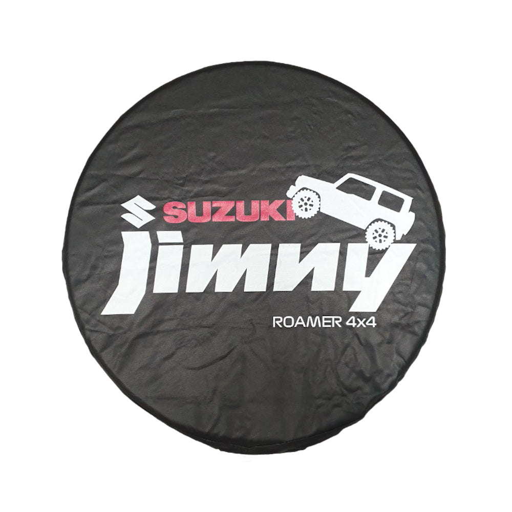 Jimny Spare Wheel Cover PU 15" Roamer White