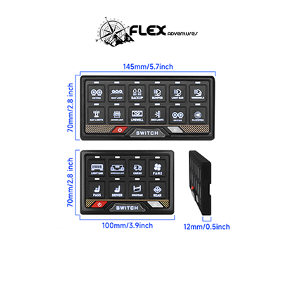 Flex RGB Switch Panel 12 way with BT