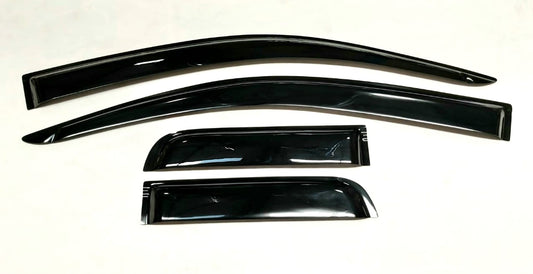 Isuzu DMAX Super Cab/2.5 Cab 2012-2021 Weather Guards Gloss Black