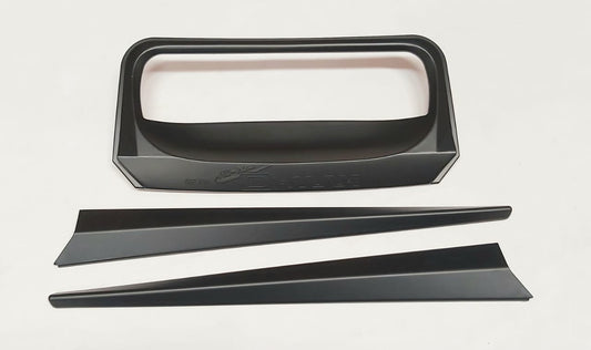 Isuzu DMAX 2012-2015 Tail Gate Handle Cover Black 3pc