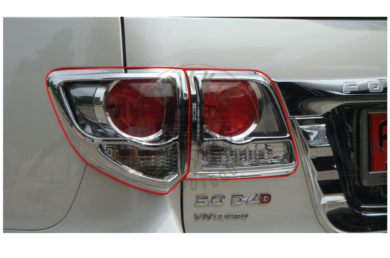 Toyota Fortuner 2012-2015 Tail Light Cover Chrome