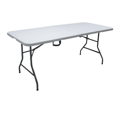 Folding Table Rectangle 6' (180cm) White
