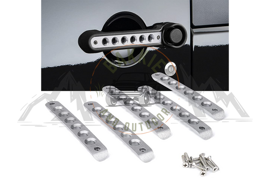 Jeep JK 2007-2018 Door Handle Cover Set For 4 Door Silver