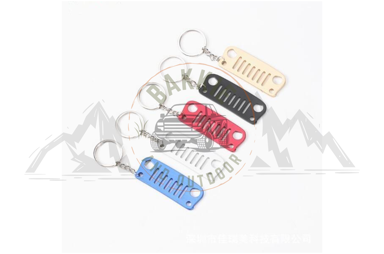 Jeep JK 2007-2018 Key Ring (Pink,Gold,Black,Blue,Silver)