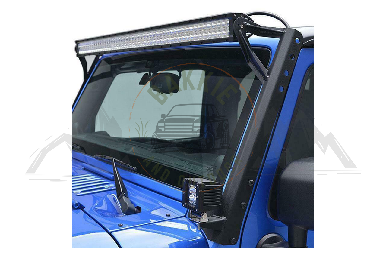 Jeep JK 2007-2018 LED Bar A-pillar Bracket - 2 Light Bracket – Bakkie ...