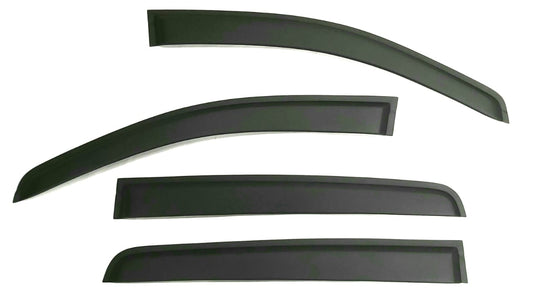Ford Ranger 2012+ Double Cab Weather Guards Textured Matt Black