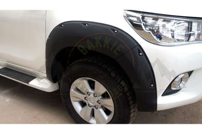 Toyota Hilux Dakar 2018-2019 Smooth  V2 Fender Flares - Matte Black