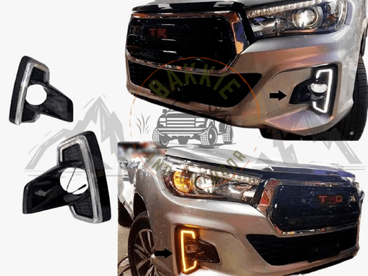 Toyota Revo Dakar 2018-2021 Fog Light Covers with DRL & Indicator Function